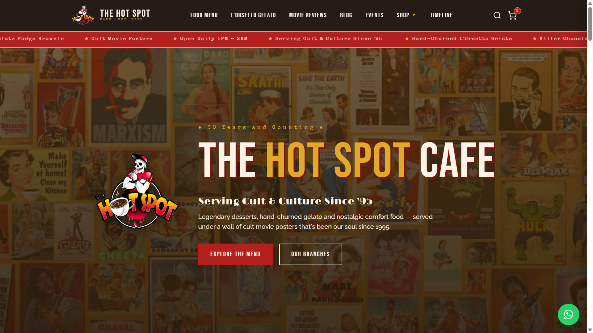 Hotspot Cafe — Custom Site, Blog & Shop 2